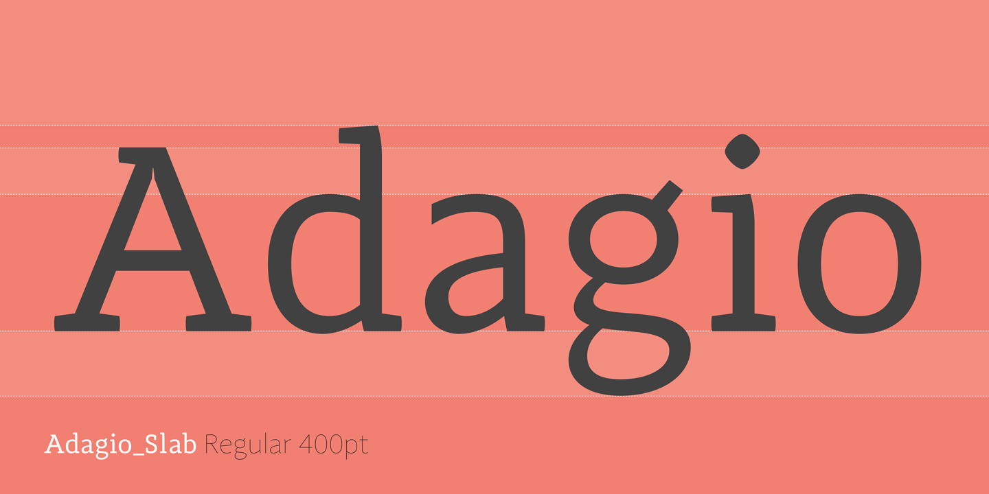Adagio Slab Medium Font preview